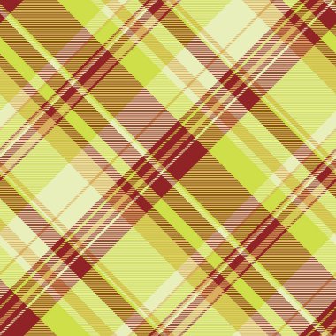 Daire dokusu tekstil kumaşı, moda vektörü tartan pürüzsüz. Kireç ve kırmızı renk paletinde pahalı ekoseli arkaplan denetimi.