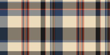 Seren kumaş vektör arka plan, küçük, pürüzsüz tekstil ekoseli. Pastel ve gri renk paletinde dikişli tartan kontrol deseni.