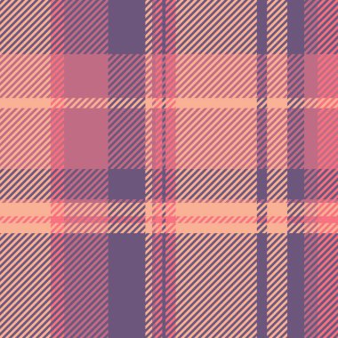 Argyle desenli ekose vektör, kumaş desenli kesim. Sunum arkaplan tartansız kontrol kırmızı ve mor renk paleti.