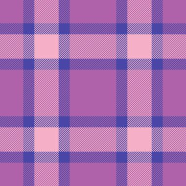 Yumuşak mor ve pembe renklerde zarif, pürüzsüz ekose desenli. Tekstil tasarımı, ambalaj kağıdı, moda ve web sitesi geçmişi için mükemmel.