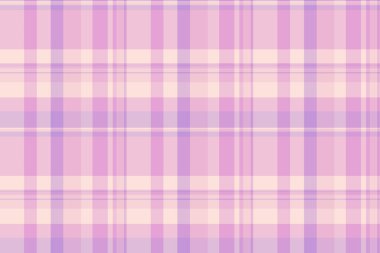 Çizgi arkaplan dokusu tekstil, kumaş ekoseli liste kontrolü. Açık ve mor renk paletinde kovboy desenli dikdörtgen vektör tartan.
