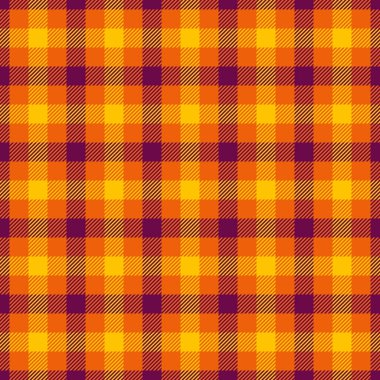 Tekstil şablonu kontrolü ayarlanıyor, kaz ayağı dokusu düzgün. Parlak ve pembe renk paletinde yoğun kumaş arkaplan ekoseli.