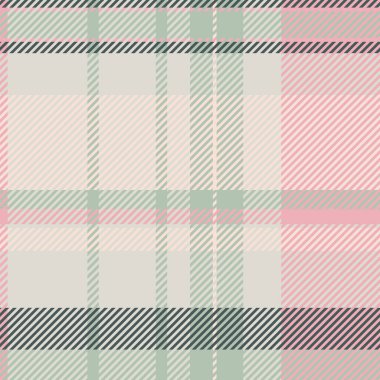 Geometri ekoseli, ekosesiz tartan, tavan arası desen dokusu. Parti kumaş tekstil denetim vektörü ışık ve beyaz renk paleti.