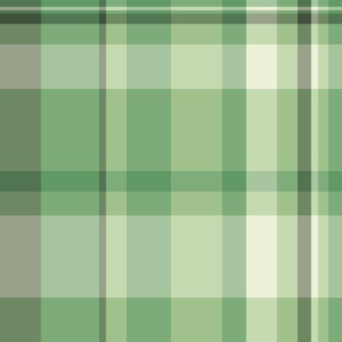 Okul dokusu kontrolü tekstil, kopya uzay vektör ekoseli. Pastel ve yeşil renk paletinde örülmüş dikdörtgen kumaşlı tartan..