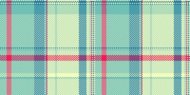 İllüstrasyon tekstil kumaşı, ekose vektör arka planı. Tazeleme desen denetimi ışık ve gök mavisi renklerinde pürüzsüzdür.