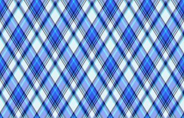 Argyle geometrik eşkenar dörtgenin kusursuz deseni. Harlequin duvar kağıdı tasarımını kontrol et. Web geçmişi için klasik elmas şekilli tekstil malzemesi, baskı kumaşı, kazak, ambalaj kağıdı, hediye kartı, davetiye.