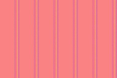 Örnek vektör tekstil kumaşı, okul arkaplan çizgisi pürüzsüz. Satır desenini kırmızı ve pembe renk paletinde özelleştir.
