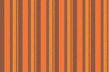 Altmışların dokusu pürüzsüz, İngiltere 'nin dikey tekstil hatları. Malzeme kumaş çizgili vektör deseni turuncu ve mavi renk paletinde.