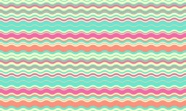 Dalgalı, parlak renklerde dalgalı çizgileri olan soyut bir arka plan, dalgalı, sıvı bir etki yaratıyor. Düz kıvrımlar ve dokulu çizgiler tasarıma zarafet, yaratıcılık ve canlılık ekler. Bu vektör dokunuşu, duvar kağıdı, tekstil veya grafik kullanımı için idealdir