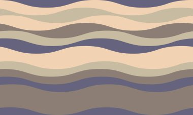 Sessiz toprak tonlarında soyut dalga desenleri. Geçmişi, tekstili, web sitesi tasarımları ve ambalajı için mükemmel. Sakinliği ve akışkanlığı çağrıştırıyor. Modern minimalist estetik.