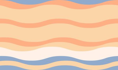 Huzurlu pastel dalga deseni. Özgeçmiş, web sitesi tasarımı ya da tekstil baskıları için mükemmel. Sakinliği, yaz havasını ve minimalist estetiği çağrıştırıyor..