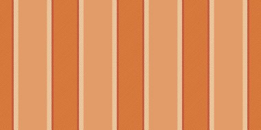 Hreation kumaş arkaplan dokusu, Kasım ayında dikey çizgi vektörü. Boşluk çizgisi deseni turuncu ve açık renk paletinde dikişsiz..