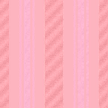 Fabrika çizgileri, şerit dokusu, dikey yarda deseni. Açık pembe ve kırmızı renk paletinde fhabby kumaş arkaplan vektörü.