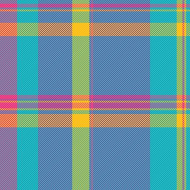 Neşeli bir renk paletinde neşeli, neşeli ekose desenli. Tekstil tasarımları, web sitesi geçmişi ya da neşeli, enerjik bir grafik öğesi olarak mükemmel.