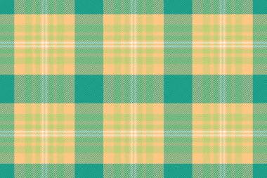 Kadife tartan desen kontrolü, ekose kumaş katlama. Turuncu ve gök mavisi renk paletinde en iyi kusursuz vektör arkaplan kumaşı.