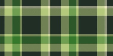 Warp dokusu kusursuz, özel tartan vektör arkaplanı. Duvak ekoseli kumaş koyu ve kireç rengi paleti ile kontrol.