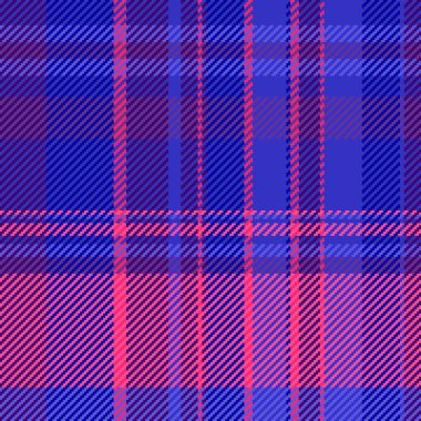 Canlı pembe ve mavi ekose desenli. Tekstil tasarımı, moda, web sitesi geçmişi ya da cesur, geometrik dokuya ihtiyaç duyan her proje için mükemmel. Bu kusursuz tekrar modern ve enerjik bir his veriyor..