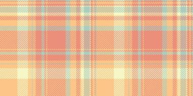Şeftali, krema ve açık deniz mavisi renginde yumuşak pastel ekose desenli. Tekstil tasarımı, moda, geçmiş ve web sitesi şablonları için ideal. Sıcaklık, rahatlık ve bahar hissi uyandırır..