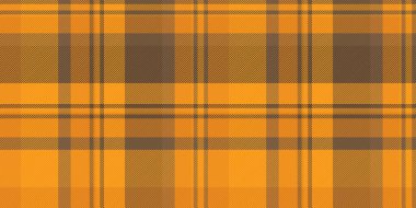 Canlı turuncu ve kahverengi ekose desenli, sonbahar tasarımları, tekstil projeleri veya web sitesi geçmişleri için mükemmel..
