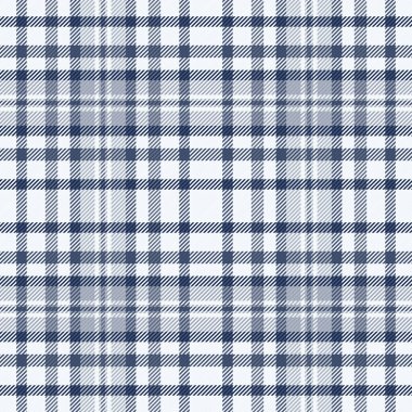 Damask desenli tartan tekstil, punk kontrol dokusu pürüzsüz. İş kumaşı arkaplan vektörü ekose mavi ve Alice mavi renk paleti.