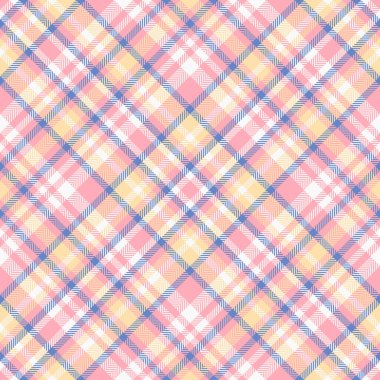 Nefis pastel, pembe, sarı ve mavi ekose desenli. Tekstil, moda, kırtasiye ve web sitesi geçmişi için mükemmel.