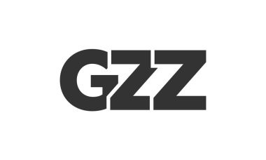 GZZ logo tasarım şablonu güçlü ve modern kalın metinlerle. Basit ve minimal tipografi içeren ilk tabanlı vektör logosu. Modayı takip eden şirket kimliği markalar için ideal..