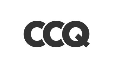 CCQ logo tasarım şablonu güçlü ve modern kalın metinlerle. Basit ve minimal tipografi içeren ilk tabanlı vektör logosu. Modayı takip eden şirket kimliği markalar için ideal..