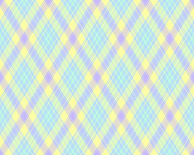 Argyle geometrik eşkenar dörtgenin kusursuz deseni. Harlequin duvar kağıdı tasarımını kontrol et. Web geçmişi için klasik elmas şekilli tekstil malzemesi, baskı kumaşı, kazak, ambalaj kağıdı, hediye kartı, davetiye.