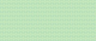 Zarif pastel yeşil geometrik model arka plan. Birbirine bağlı altıgenler içeren ince, tekrarlayan tasarım. Web sitesi afişleri, tekstil baskıları veya ambalaj için ideal.