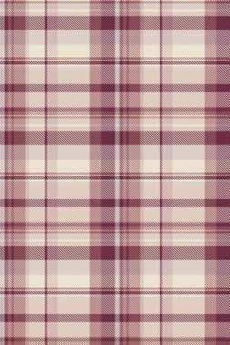 Ev yapımı tekstil, indirimli ekoseli arkaplan. Açık ve pembe renk paletinde tartan vektör dokusu dışında.