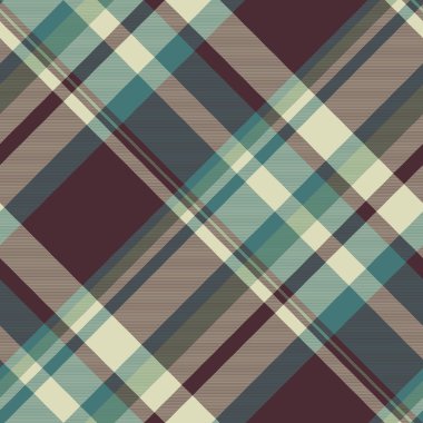 Sessiz toprak tonları ve deniz mavisi şeklinde zarif çapraz ekoseli desen. Tekstil tasarımı, web sitesi geçmişi veya moda projeleri için mükemmel.