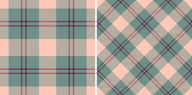 Zarif pastel ekose desenler. Yumuşak şeftali renginde iki kusursuz tasarım, deniz mavisi gülü, tekstil, moda veya web tasarımı için mükemmel. Çok yönlü, şık, sıcak bir rahatlık hissi uyandırıyor..