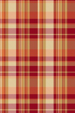 Sonbahar ekose desenli bol kırmızı, portakal ve krem rengi. Tekstil tasarımı için mükemmel, Falltemalı projeler, ya da görsellerinize kırsal bir dokunuş eklemek.