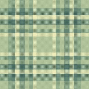 İnce adaçayı yeşili ve krem rengi ekose desenli. Şık, desenli tasarım elbise, ev dekorasyonu veya web sitesi geçmişi için mükemmel. Sakin ve sofistike duygular uyandırır..