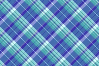 Masa örtüsü vektörsüz, beceri desenli arkaplan dokusu. Doğumgünü tartan kumaş ekose kumaşı, mavi ve mavi renk paleti..