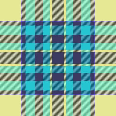 Canlı deniz mavisi ve pastel sarı ekose desenli. Tekstil tasarımı, moda veya web sitesi geçmişi için mükemmel. Bu neşeli, geometrik tasarım sıcaklığı ve iyimserliği çağrıştırıyor..