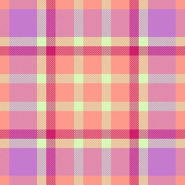 Canlı pastel ekose desenli şeftali, leylak ve pembe. Tekstil tasarımı, moda, kırtasiye ya da web sitesi geçmişi için mükemmel. Ringa kemiği dokusu ve görsel ilgi ekliyor..