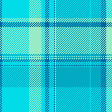 Canlı deniz mavisi ve nane yeşili ekose desenli. Tekstil tasarımı, moda, ağ altyapısı veya ambalaj için mükemmel.