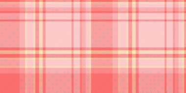 60 'ların tekstil kumaş arka planı, tartan kontrol vektörü. Pencere ekose deseni ışık ve kırmızı renk paletinde pürüzsüz.