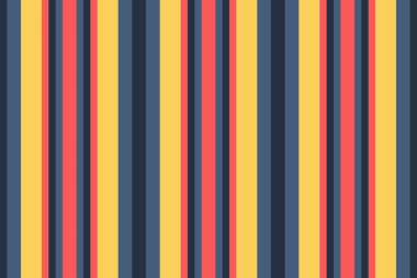 Sarı, kırmızı ve mavi renkli canlı dikey çizgiler dinamik ve modern bir desen oluşturur. Arkaplan, tekstil veya web sitesi tasarımı için mükemmel. Bu görüntü enerji ve iyimserliği çağrıştırıyor..