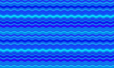 Canlı mavi dalgalı çizgiler dinamik, pürüzsüz bir desen yaratır. Arka plan, tekstil veya web sitesi tasarımları için mükemmel..
