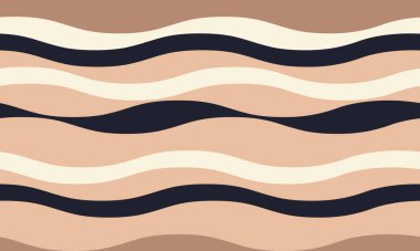 Toprak tonlarını sakinleştiren soyut dalgalı çizgiler. İnternet sitesi geçmişi, tekstil tasarımları ya da sosyal medya grafikleri için mükemmel. Huzur ve akış hissi uyandırıyor. Modern, minimalist estetik.