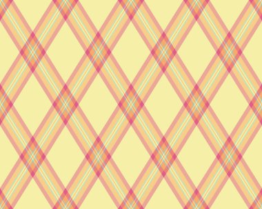 Argyle geometrik eşkenar dörtgenin kusursuz deseni. Harlequin duvar kağıdı tasarımını kontrol et. Web geçmişi için klasik elmas şekilli tekstil malzemesi, baskı kumaşı, kazak, ambalaj kağıdı, hediye kartı, davetiye.