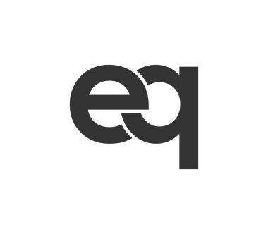 EQ yaratıcı geometrik başlangıç tabanlı modern ve minimal logo. E harfi modaya uygun yazı tipleri. Evrensel profesyonel zarif tekno vektör tasarımı.