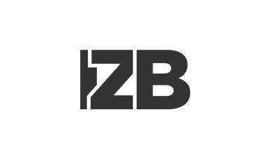 IZB logo tasarım şablonu güçlü ve modern kalın metinlerle. Basit ve minimal tipografi içeren ilk tabanlı vektör logosu. Modayı takip eden şirket kimliği markalar için ideal..
