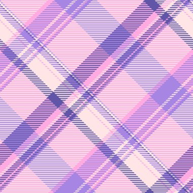 Yumuşak pastel pembeler ve morlar içinde zarif çapraz ekoseli desen. Tekstil, moda, web siteleri ve markalaşma için mükemmel..