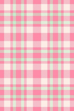 Saflık kalıbı tekstil kontrolü, pazarlama kumaşı. Katman arkaplan ekoseli kırmızı ve keten renk paletinde kusursuz vektör.