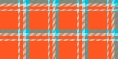 Canlı turuncu, yeşil ve gri ekose desenli. Tekstil tasarımı, moda, ev dekorasyonu veya web sitesi geçmişi için mükemmel.