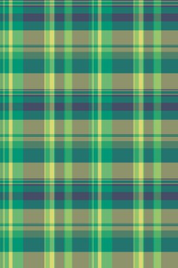Canlı yeşil ve sarı ekose desenli. Tekstil tasarımı, web sitesi geçmişi veya moda projeleri için mükemmel.