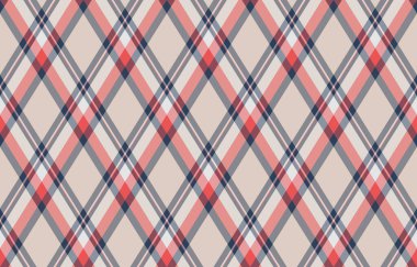 Argyle geometrik eşkenar dörtgenin kusursuz deseni. Harlequin duvar kağıdı tasarımını kontrol et. Web geçmişi için klasik elmas şekilli tekstil malzemesi, baskı kumaşı, kazak, ambalaj kağıdı, hediye kartı, davetiye.